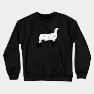 Watercolor Cactus Market Wether Lamb Silhouette 2 - NOT FOR RESALE WITHOUT PERMISSION Crewneck Sweatshirt